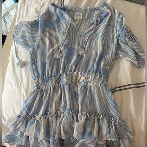 Blue and white MISA dress